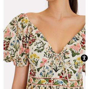 Nwt agua by agua bendita manzanilla tiered dress large